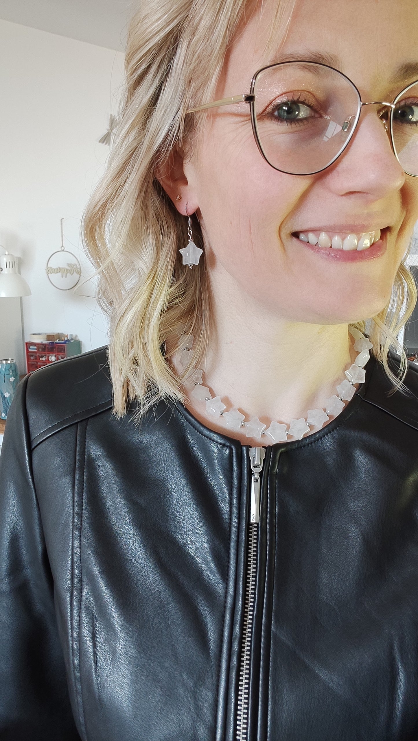 Collana Trasformista con Cristallo di Rocca