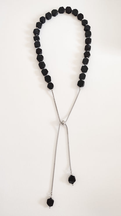 Collana Trasformista con Tormalina Nera