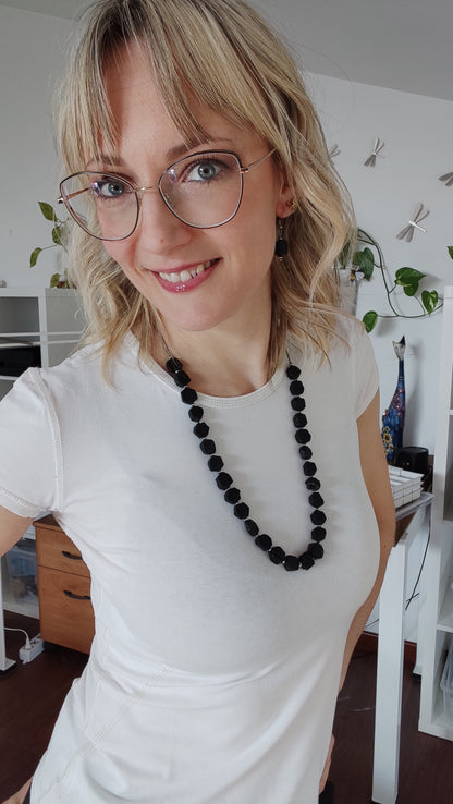 Collana Trasformista con Tormalina Nera