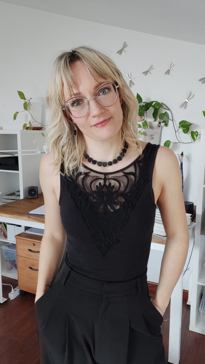 Collana Trasformista con Tormalina Nera