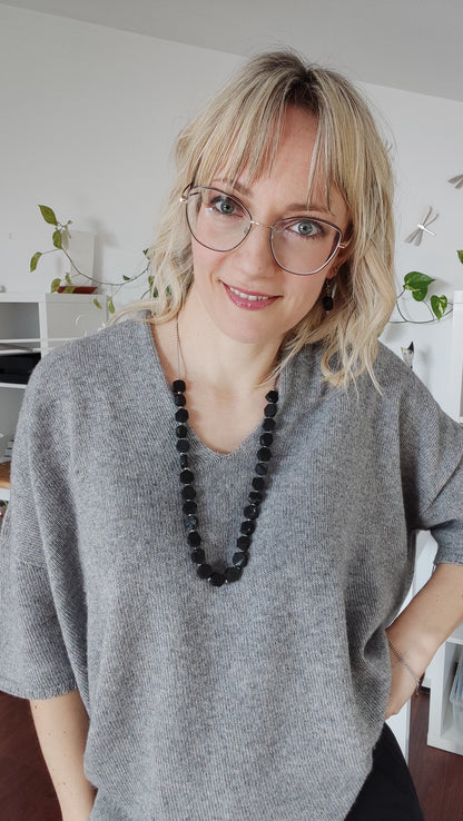 Collana Trasformista con Tormalina Nera