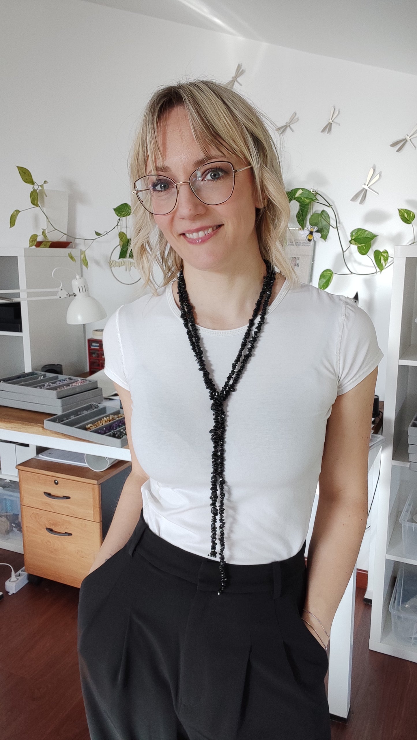 Sciarpa in Tormalina Nera