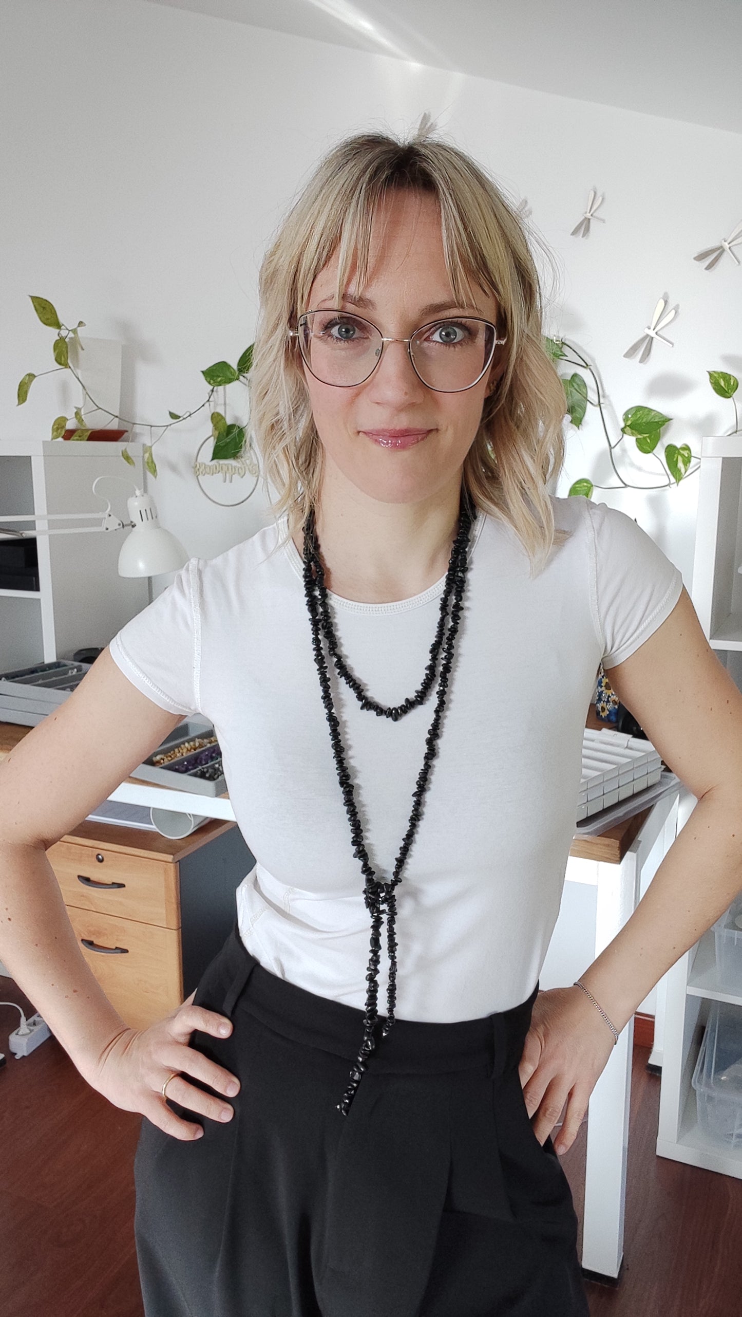 Sciarpa in Tormalina Nera
