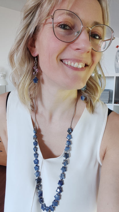 Collana Trasformista con Sodalite