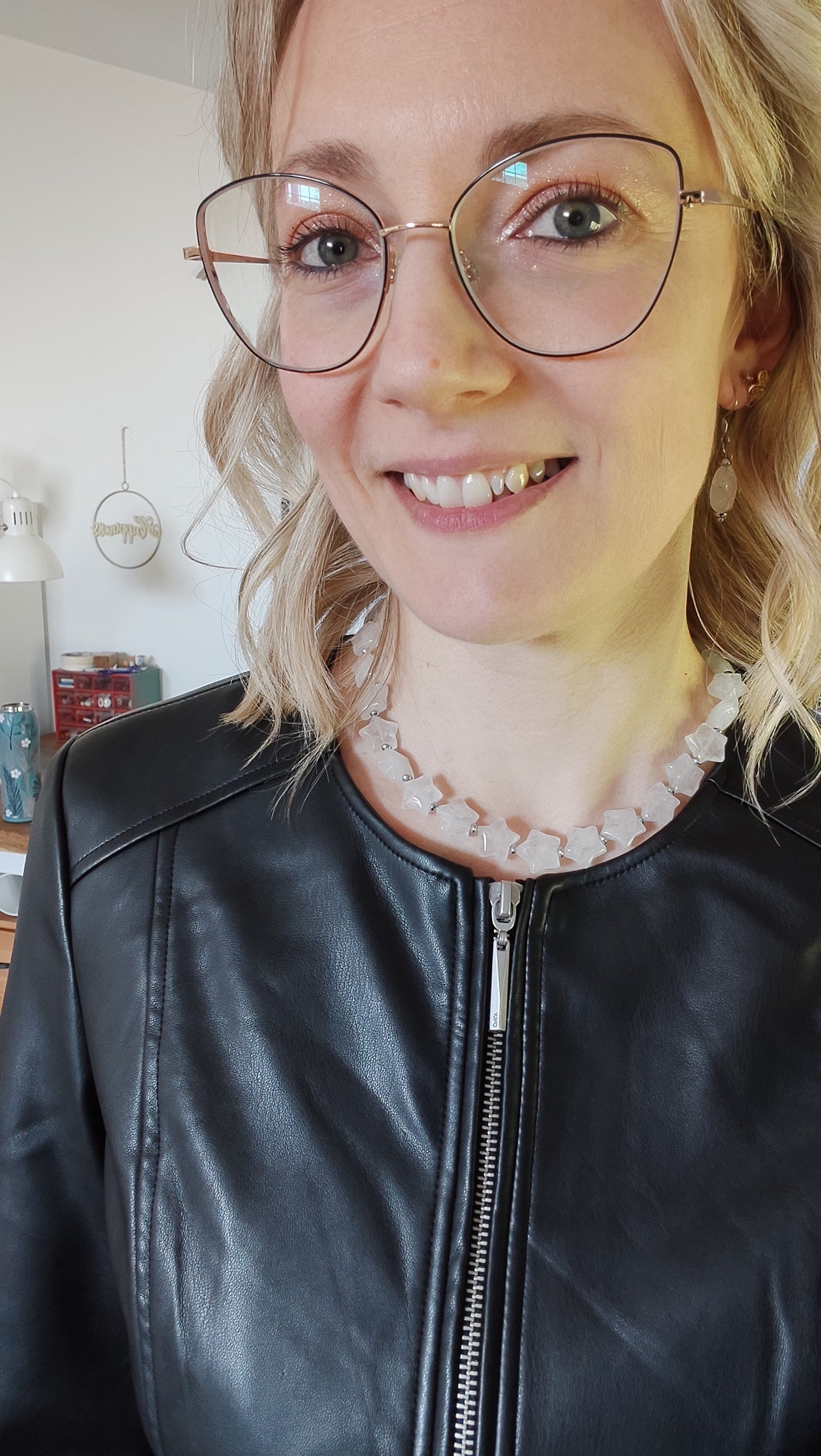 Collana Trasformista con Cristallo di Rocca