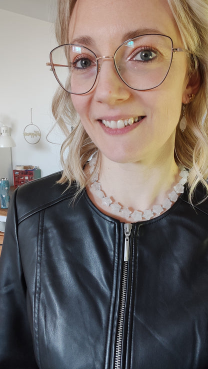 Collana Trasformista con Cristallo di Rocca