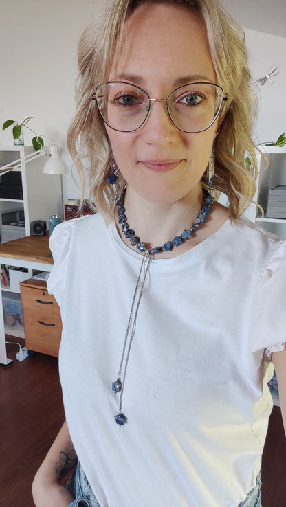 Collana Trasformista con Sodalite