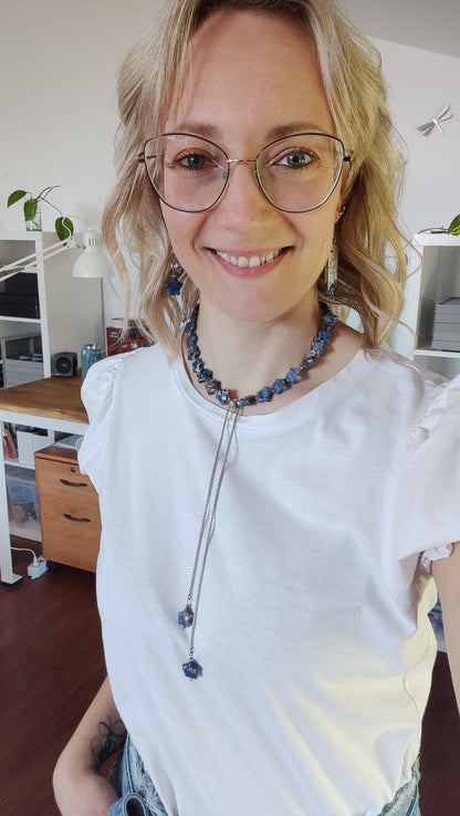 Collana Trasformista con Sodalite