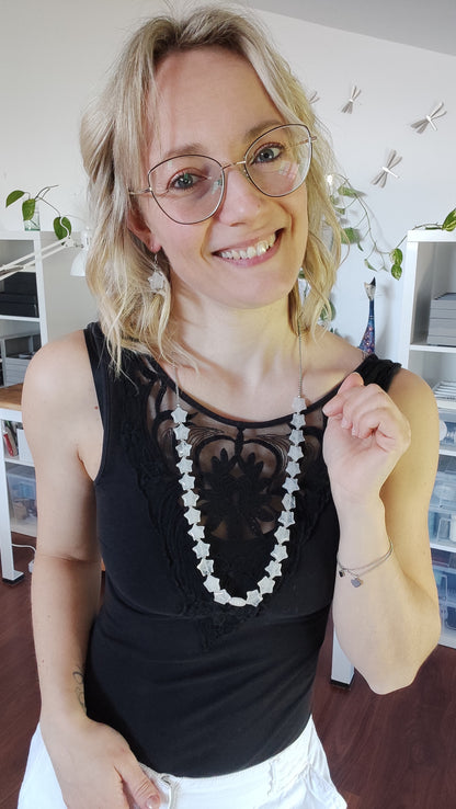 Collana Trasformista con Cristallo di Rocca