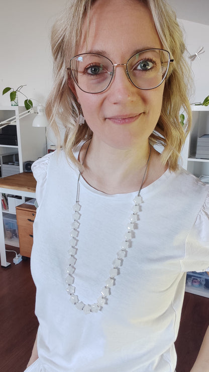 Collana Trasformista con Cristallo di Rocca