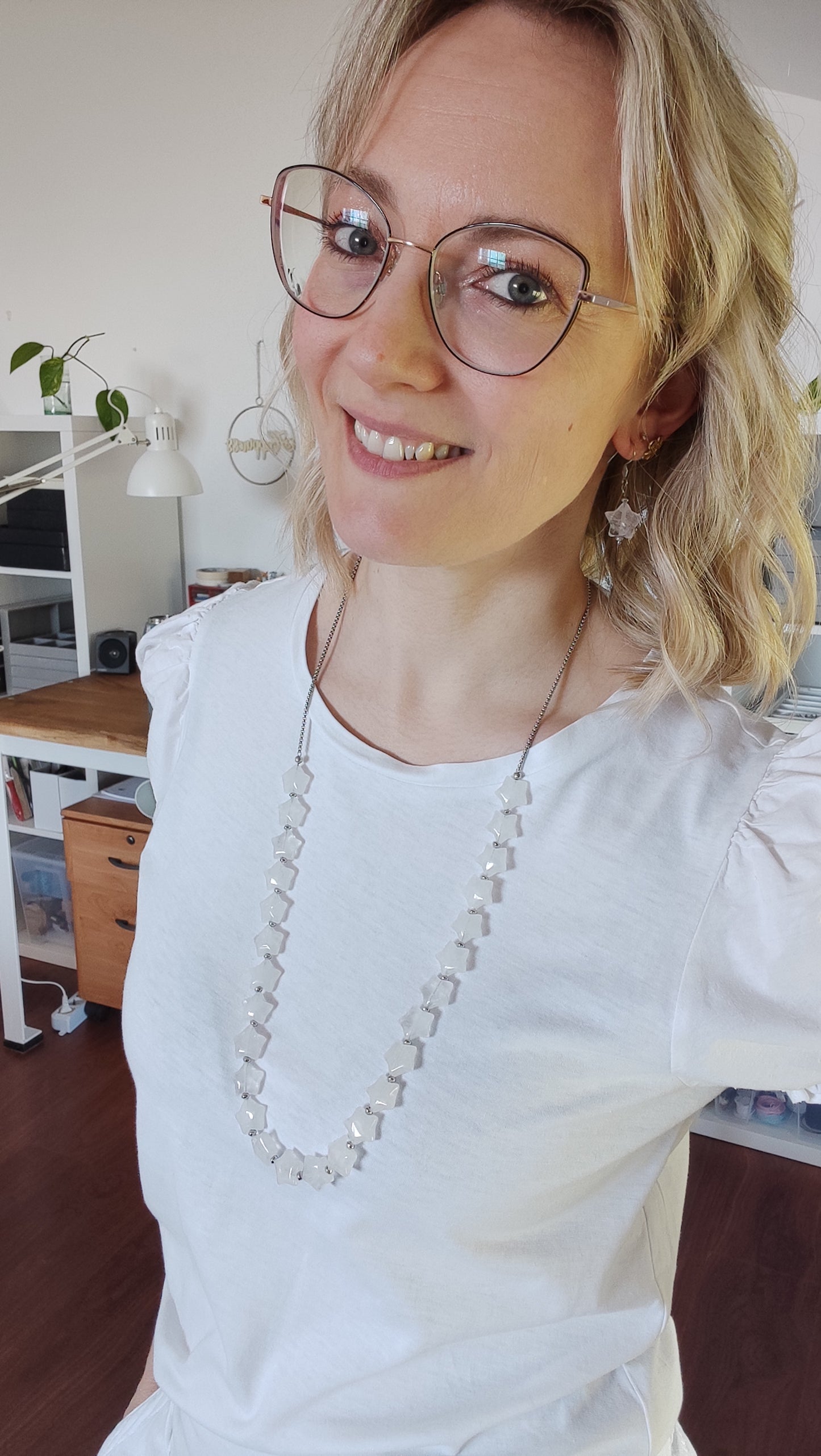 Collana Trasformista con Cristallo di Rocca