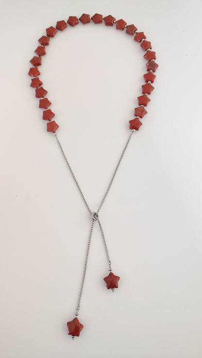 Collana Trasformista con Diaspro Rosso