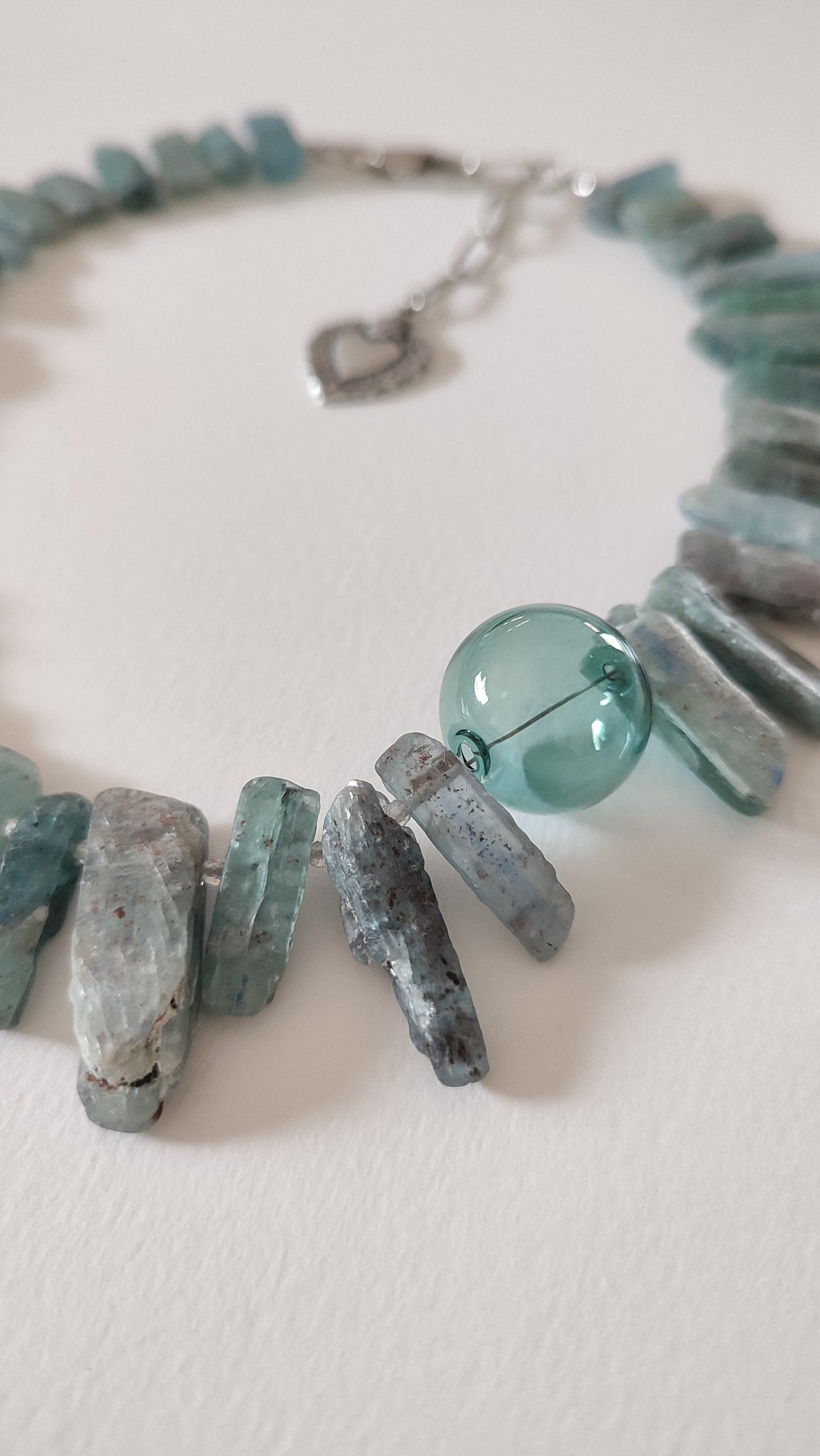 Collana Vetro e Cianite