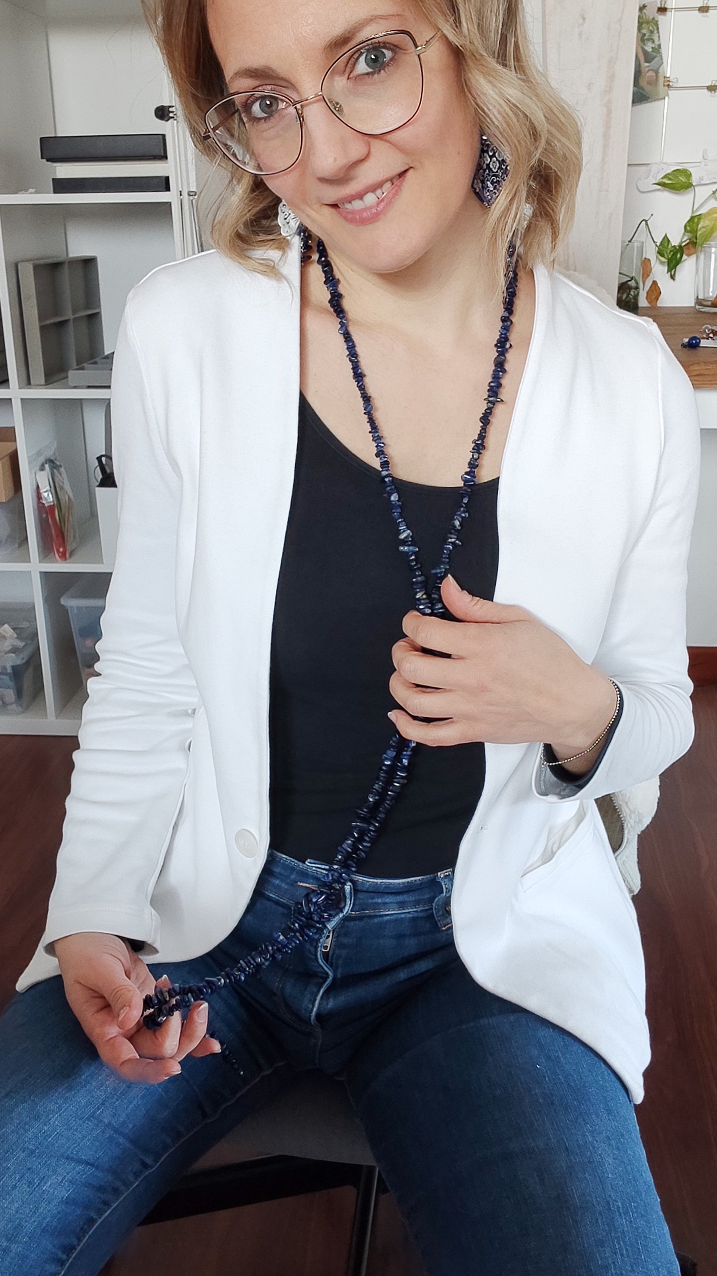 Sciarpa in Sodalite