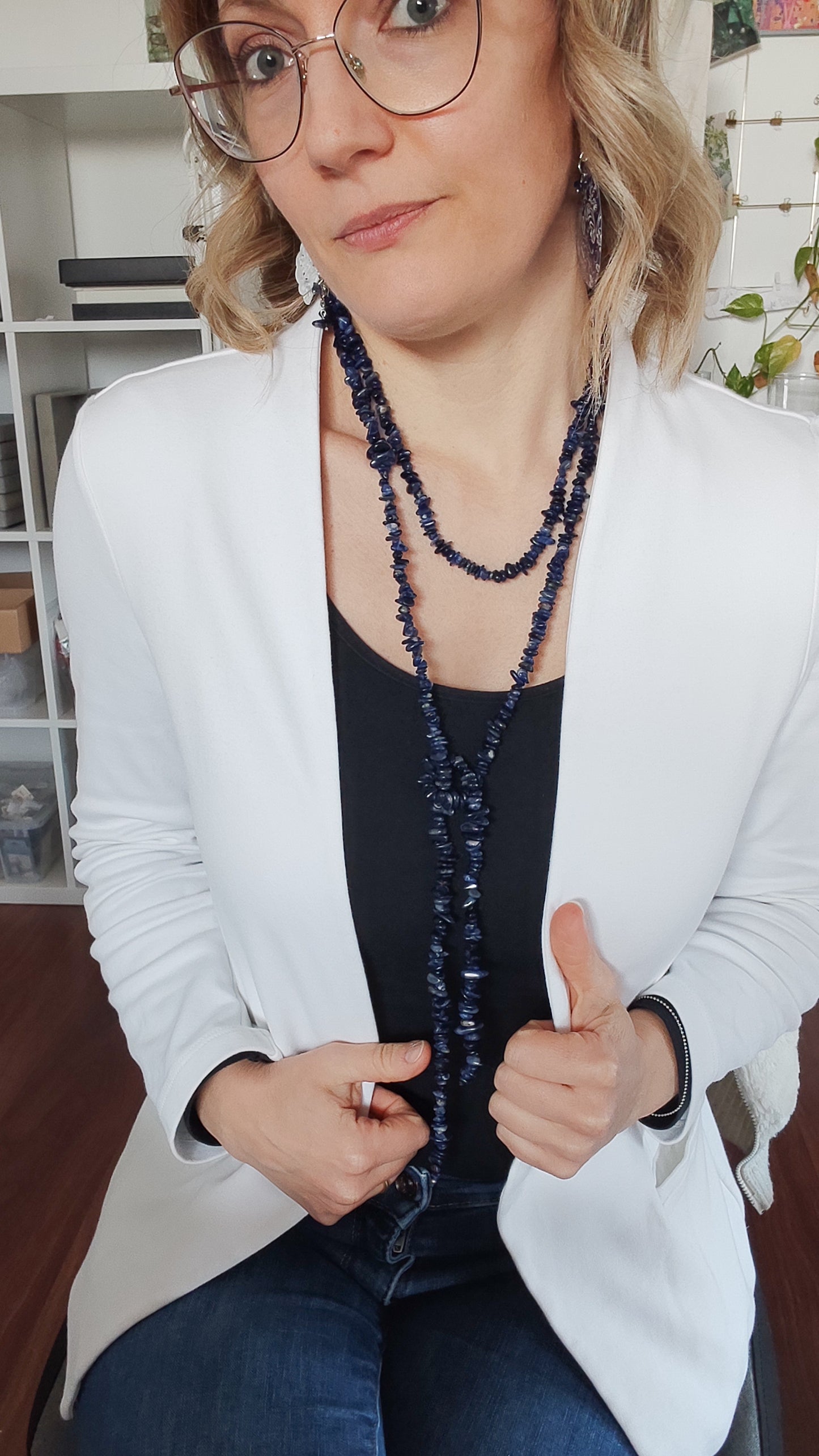 Sciarpa in Sodalite