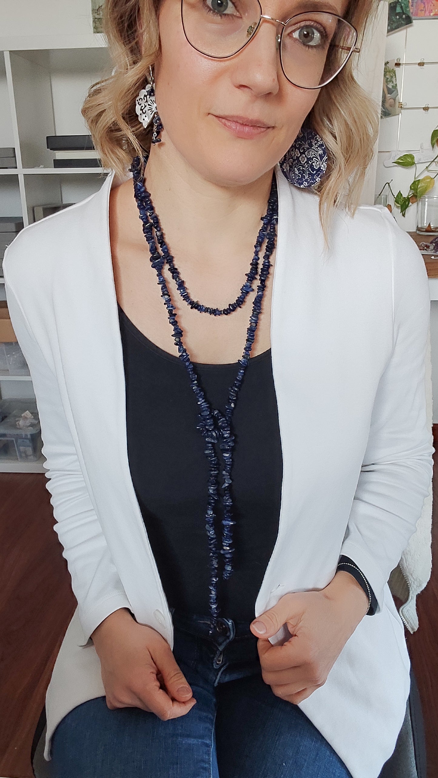 Sciarpa in Sodalite