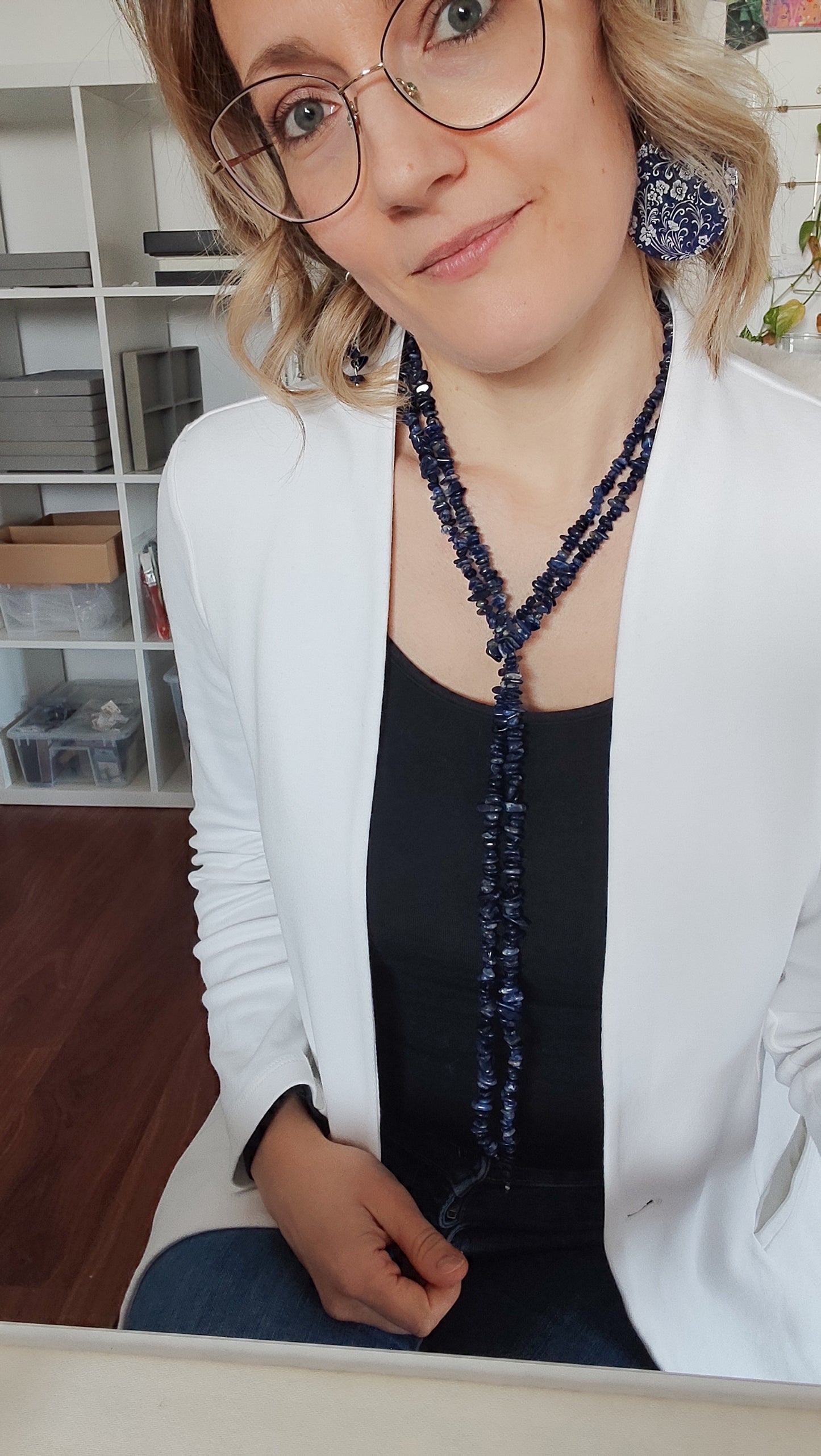 Sciarpa in Sodalite