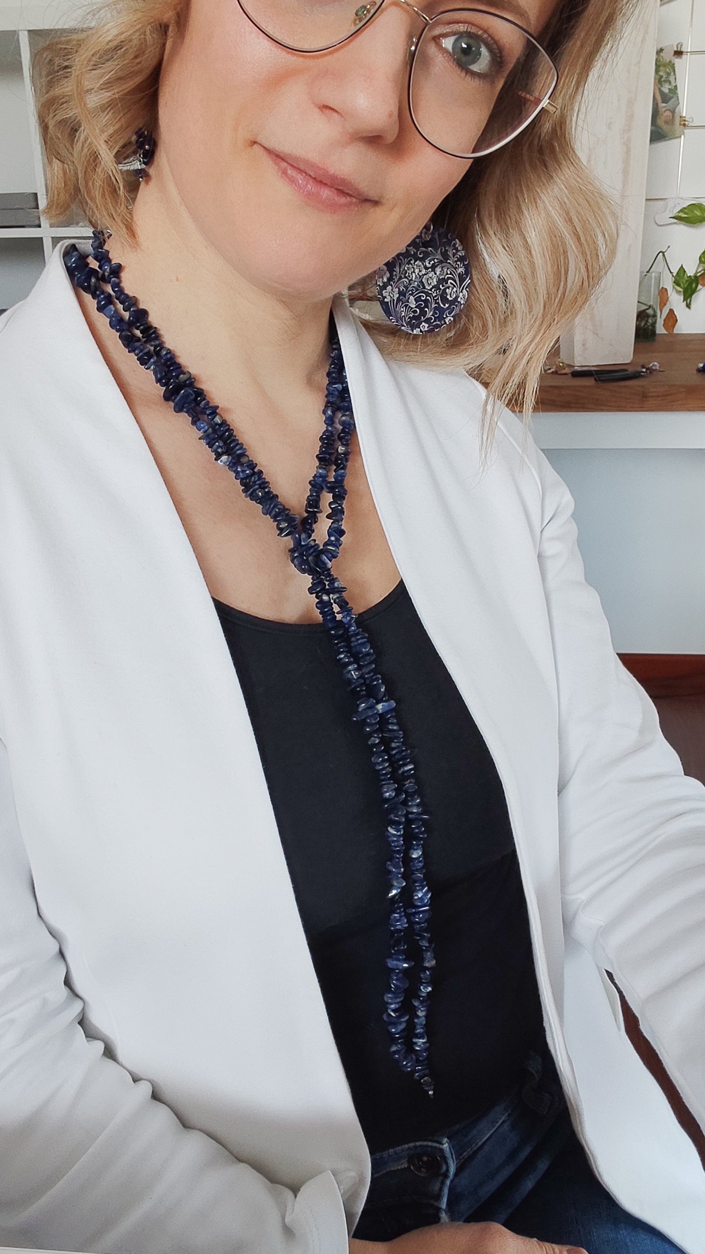 Sciarpa in Sodalite