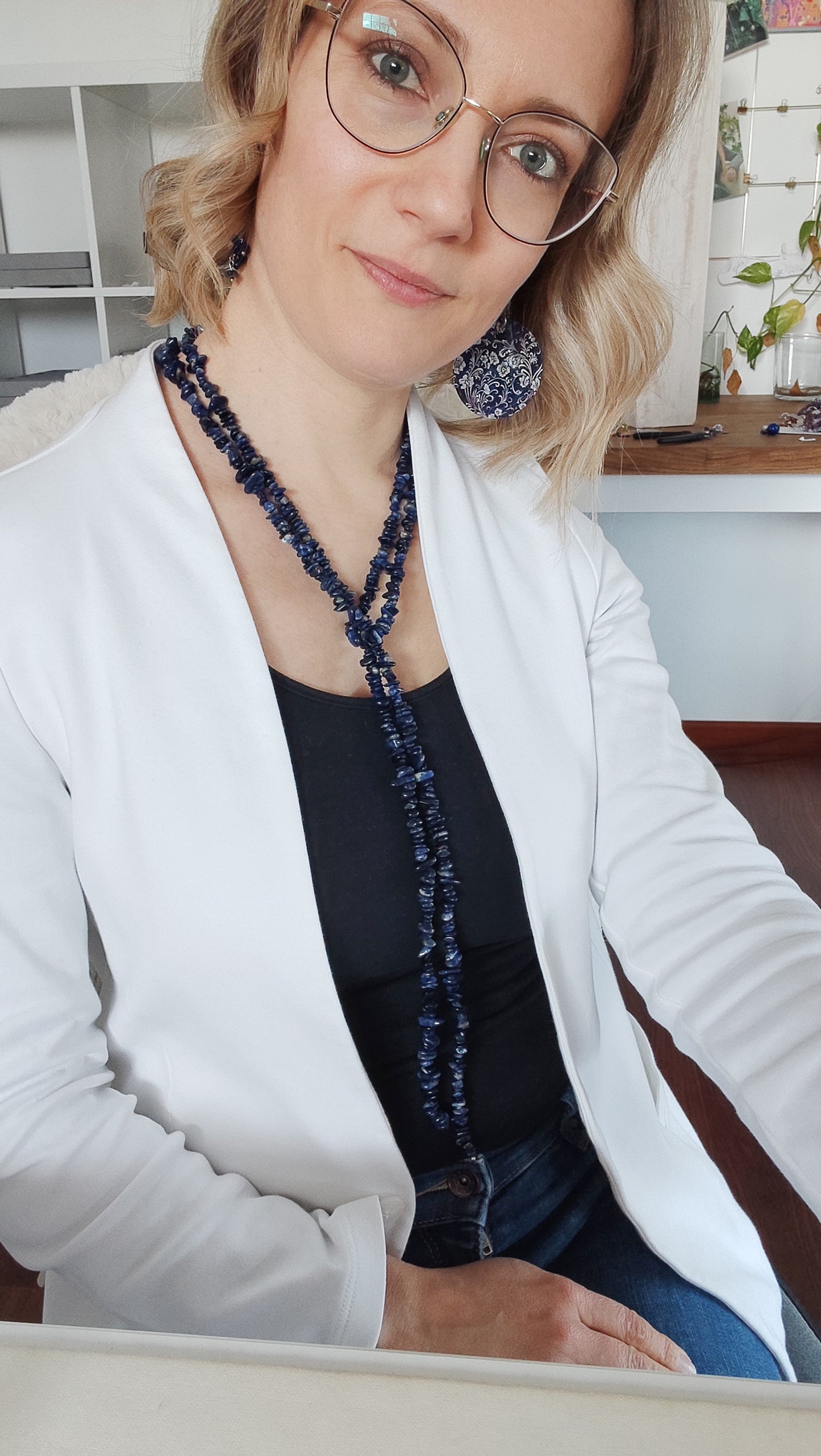 Sciarpa in Sodalite