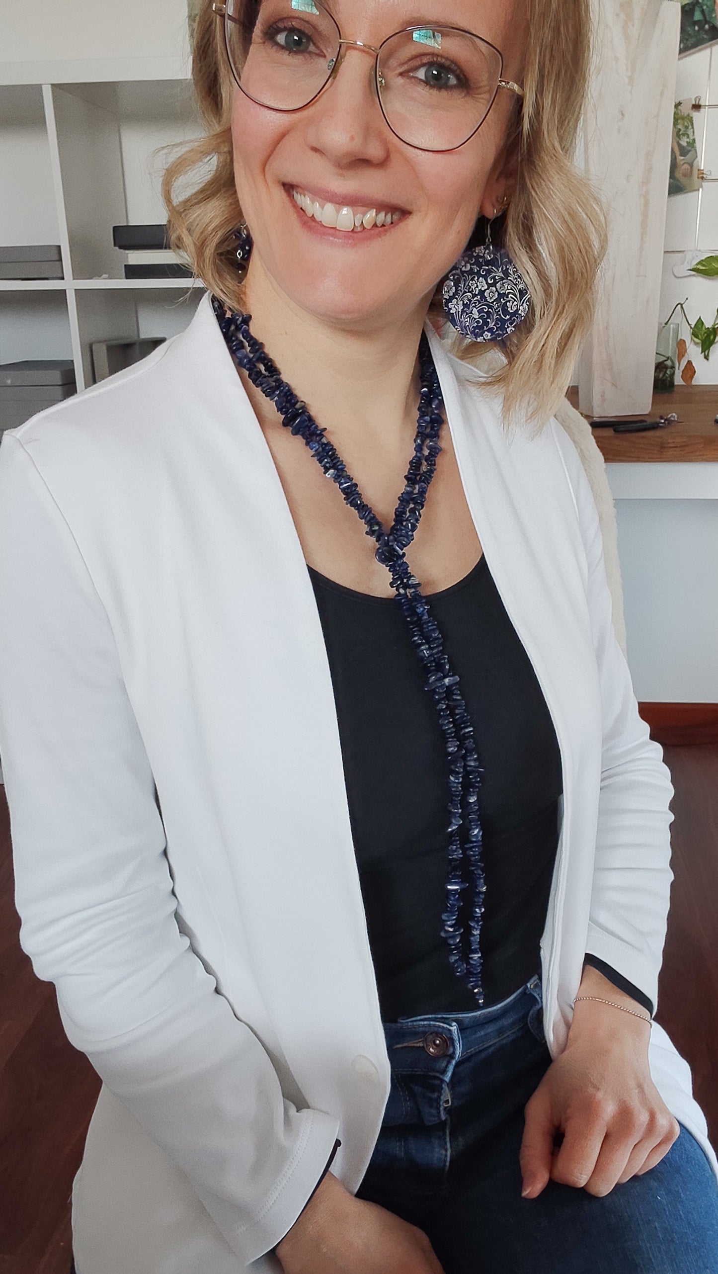 Sciarpa in Sodalite