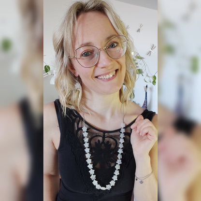 Collana Trasformista con Cristallo di Rocca