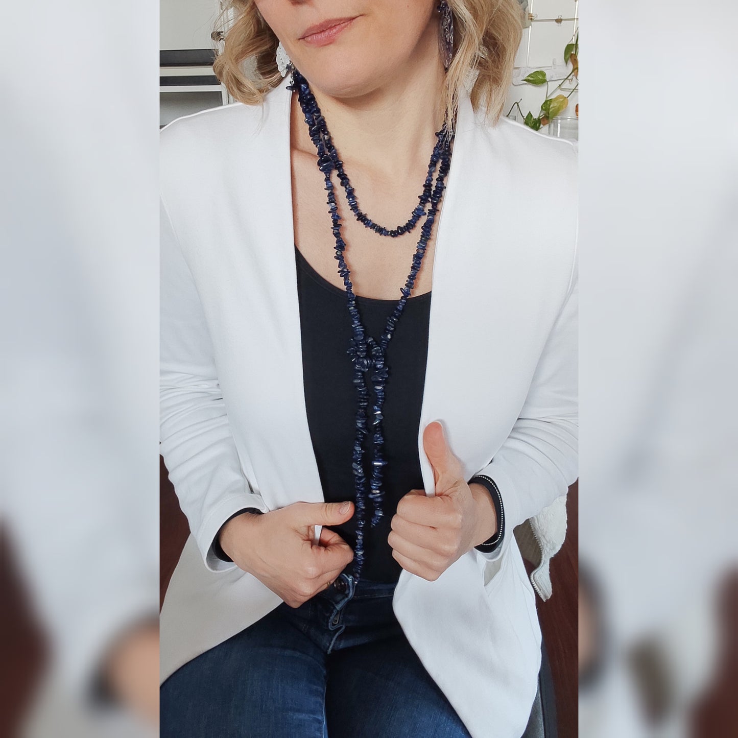 Sciarpa in Sodalite