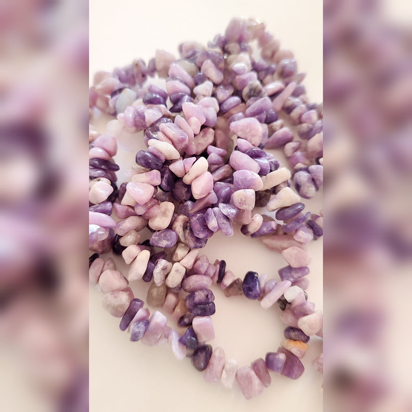 Sciarpa in Lepidolite