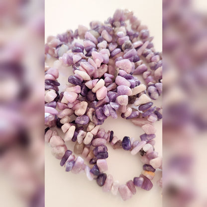 Sciarpa in Lepidolite